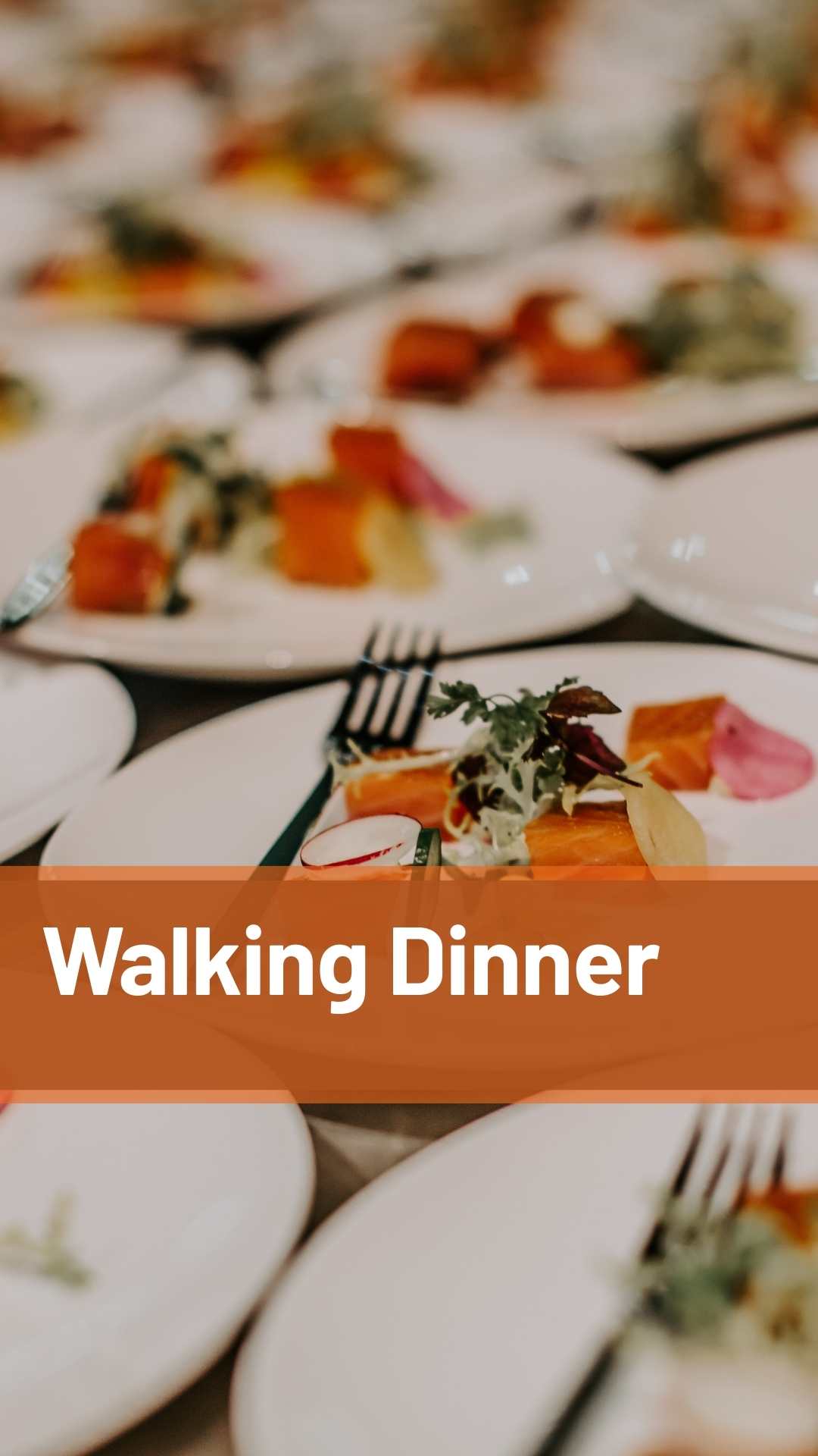 walking dinner catering